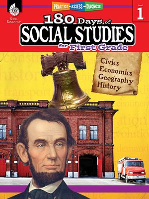cover image of 180 Days of Social Studies for First Grade: Practice, Assess, Diagnose